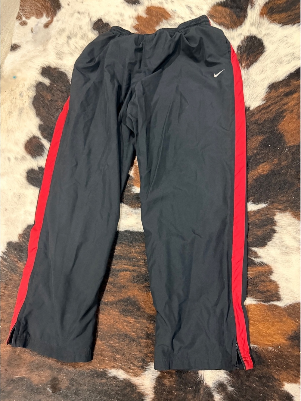 Nike Black and Red Track Pants XXL